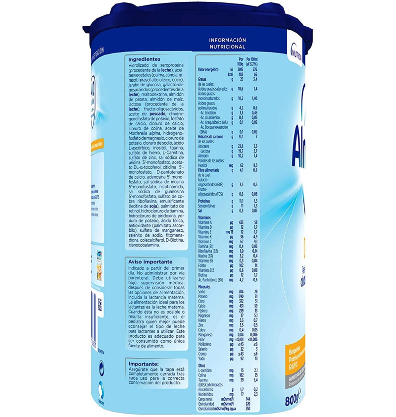 Almiron Advance + Digest 1 (1 Envase 800 g) - Danonenutricia