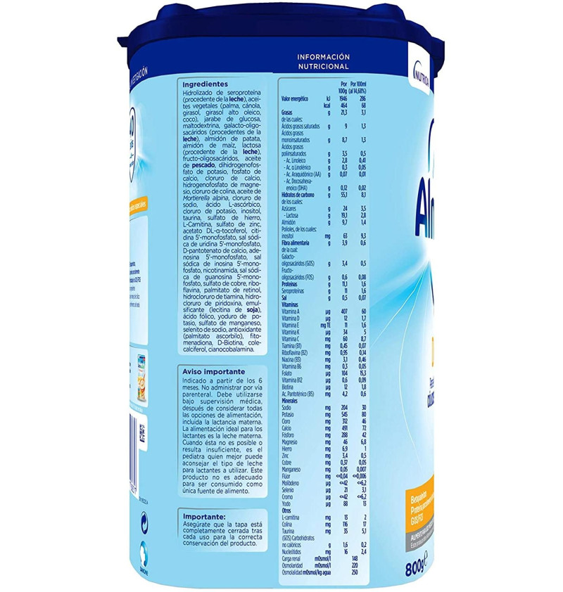 Almiron Advance + Digest 2 (1 Envase 800 g) - Danonenutricia