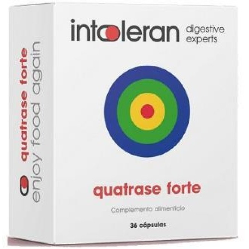 Intoleran Quatrase Forte, Enzimas Para Digerir Carbohidratos De Cadena Corta En Cápsulas