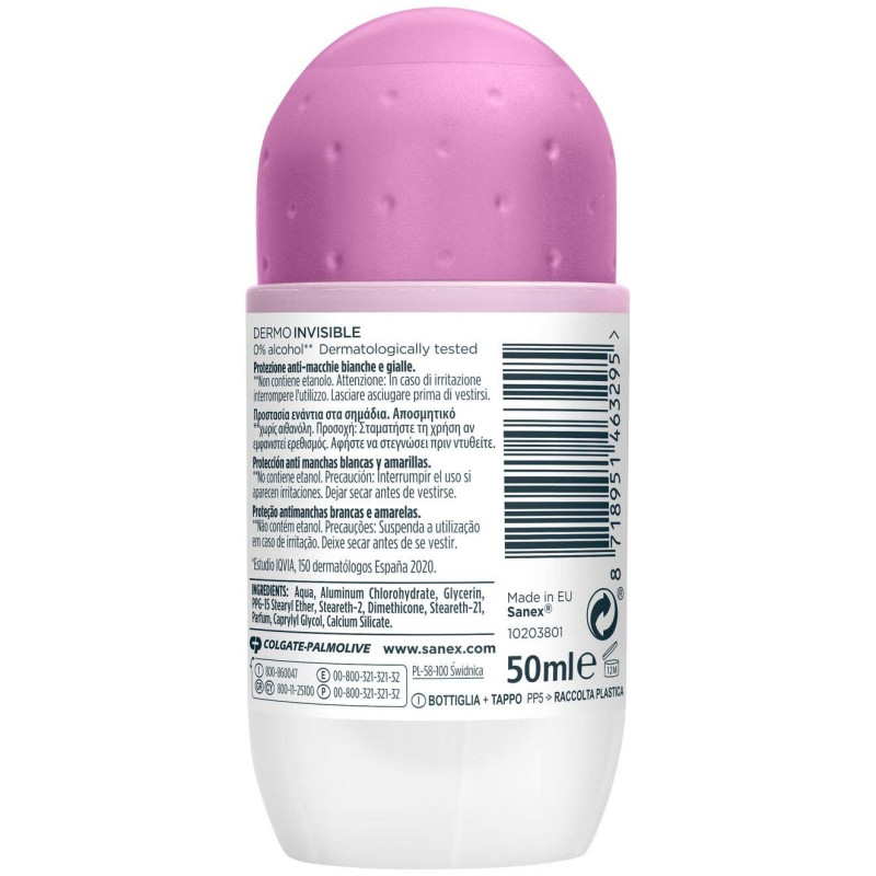 Ph Balance Desodorante Roll - On Invisible 50ml - Sanex