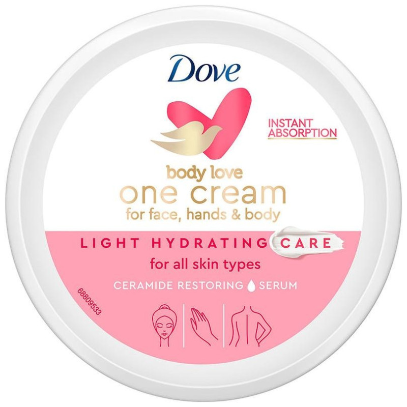 Body Love One Cream Light Hydration Care 250ml - Dove