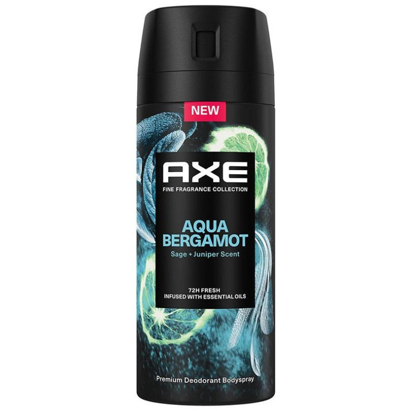 Aqua Bergamot Deo Vapo 150 ml - Axe