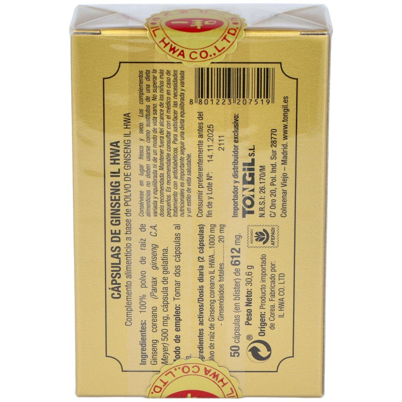 Il Hwa Ginseng Coreano 50caps - Tongil