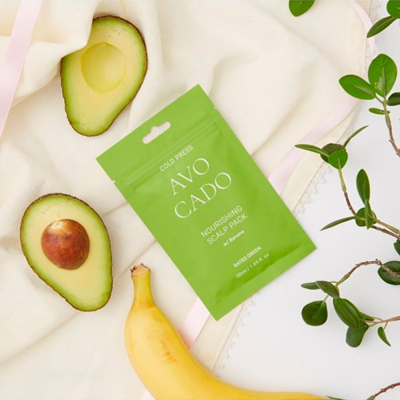Rated Green Cold Press Avocado Nourishing Scalp Pack 50Ml