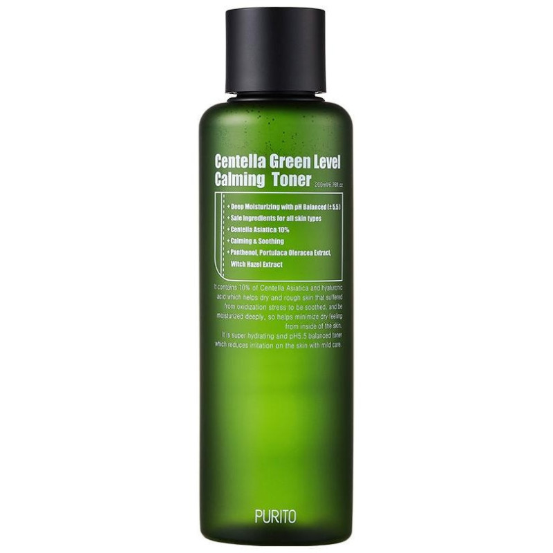 Centella Green Level Recovery Calming Toner 200 ml - Purito