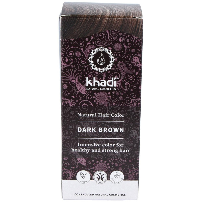Tinte Herbal Color Castaño Oscuro 100gr. 2 - Khadi