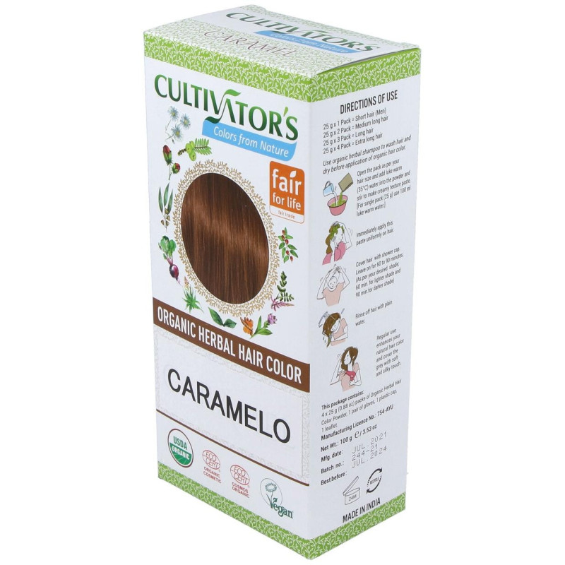 Cultivator'S Tinte Orgánico Herbal Caramelo 100G