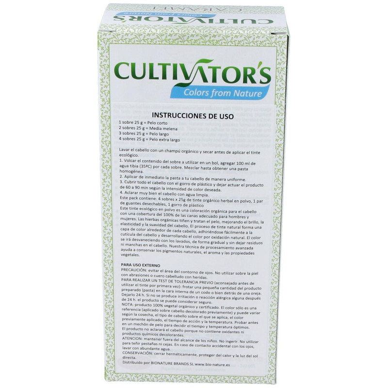 Cultivator'S Tinte Orgánico Herbal Caramelo 100G