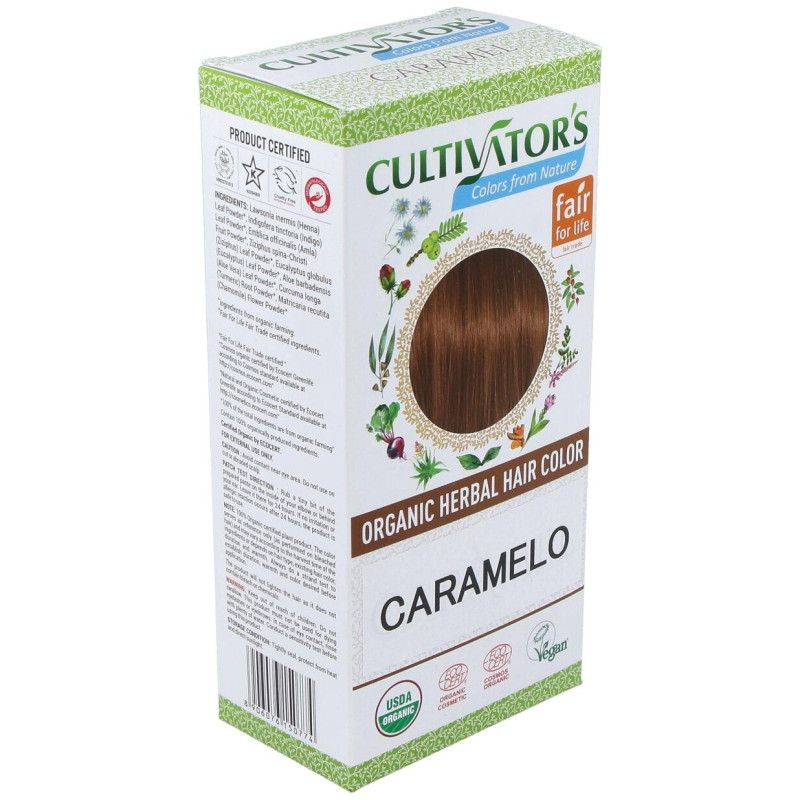 Cultivator'S Tinte Orgánico Herbal Caramelo 100G