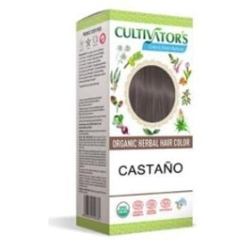 Castaño Tinte Organico 100gr. Ecocert - Cultivators