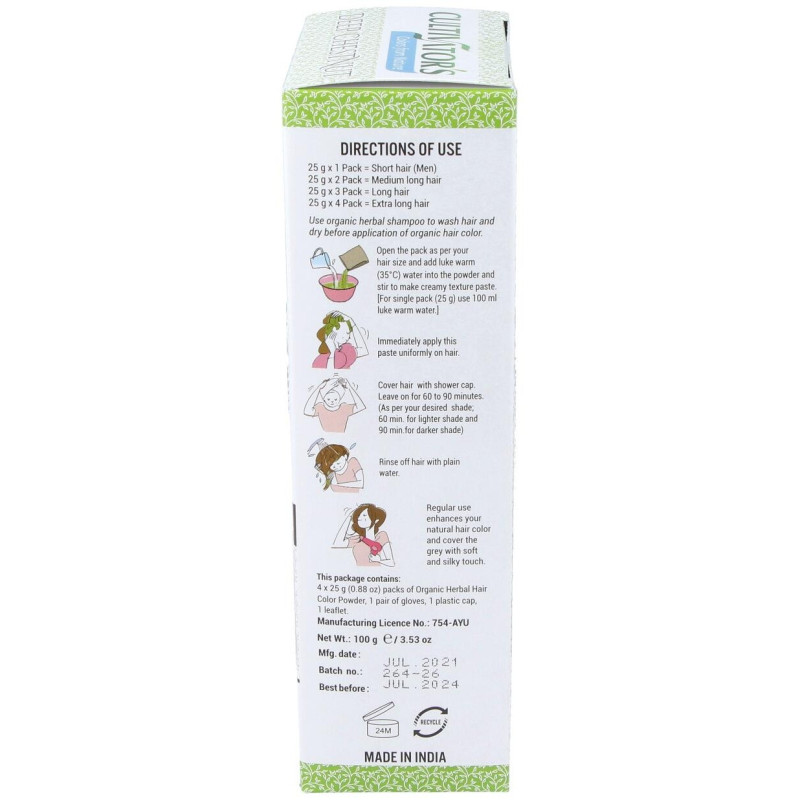 Cultivator'S Castaño Oscuro Tinte Orgánico 100G