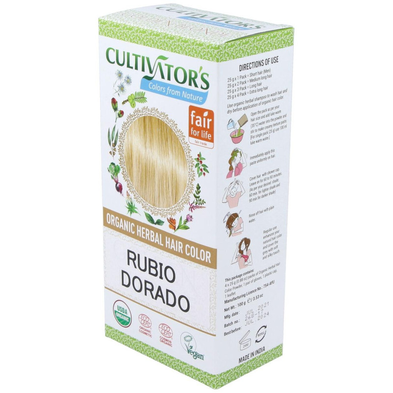 Cultivator'S Rubio Dorado Tinte Orgánico 100G