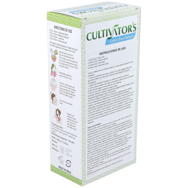 Rubio Claro Tinte Organico 100Gr. Ecocert