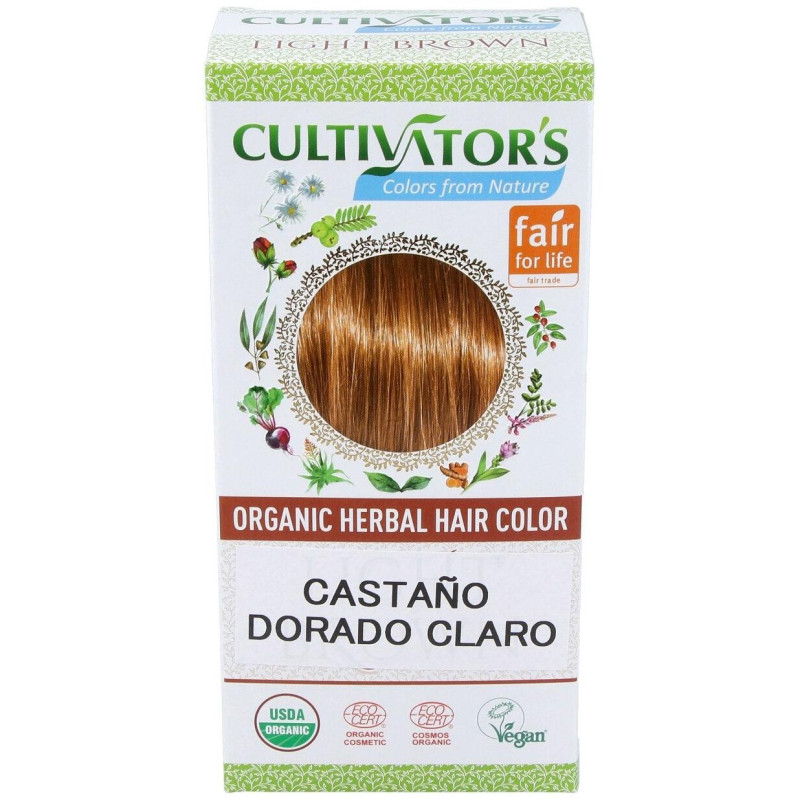 Castaño Dorado Claro Tinte Organico 100gr. Ecocert - Cultivators