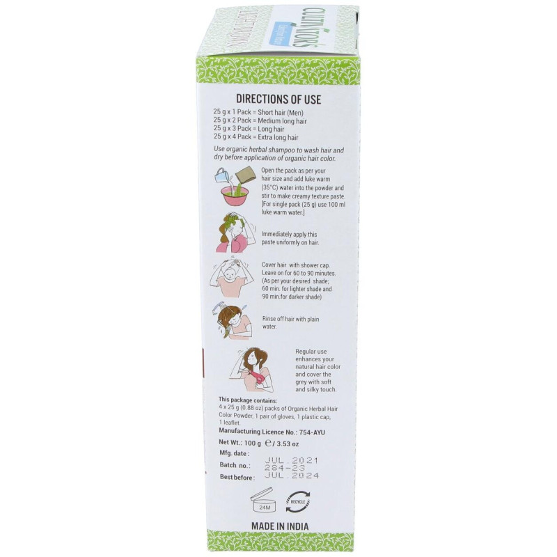 Castaño Dorado Claro Tinte Organico 100gr. Ecocert - Cultivators