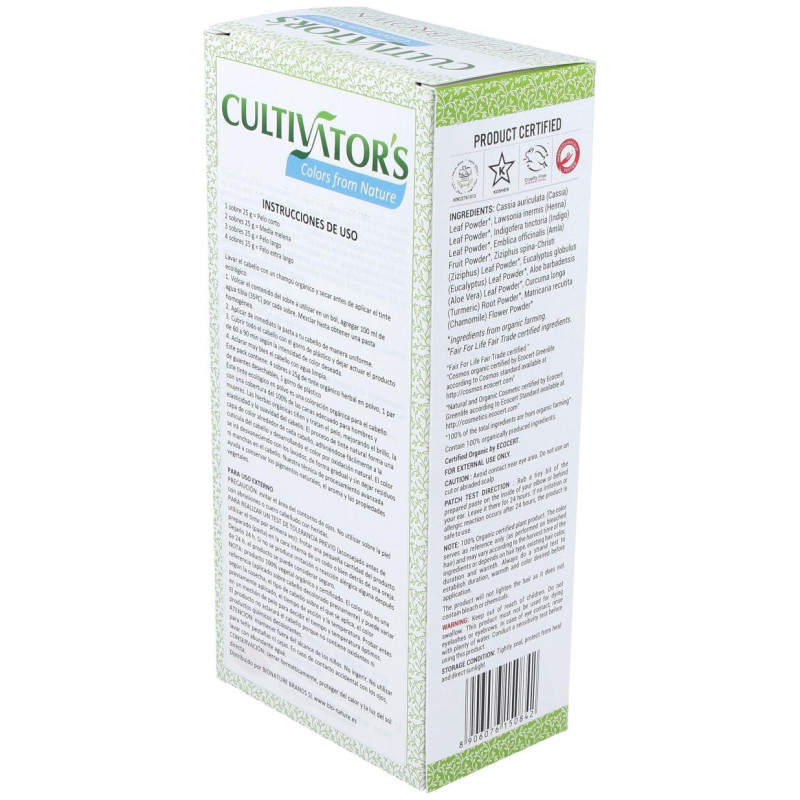 Castaño Dorado Claro Tinte Organico 100gr. Ecocert - Cultivators