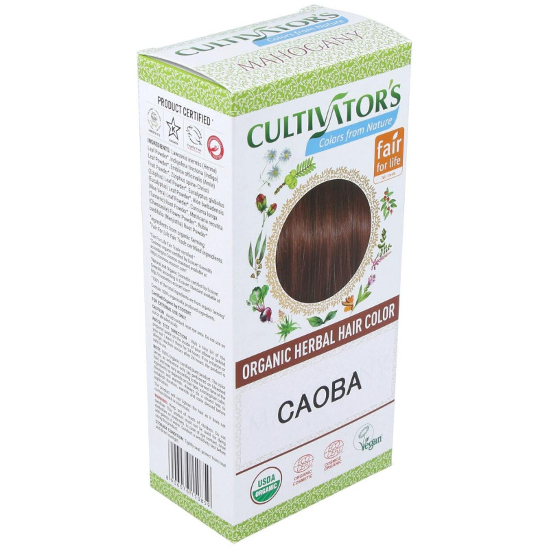 Caoba Tinte Organico 100Gr. Ecocert