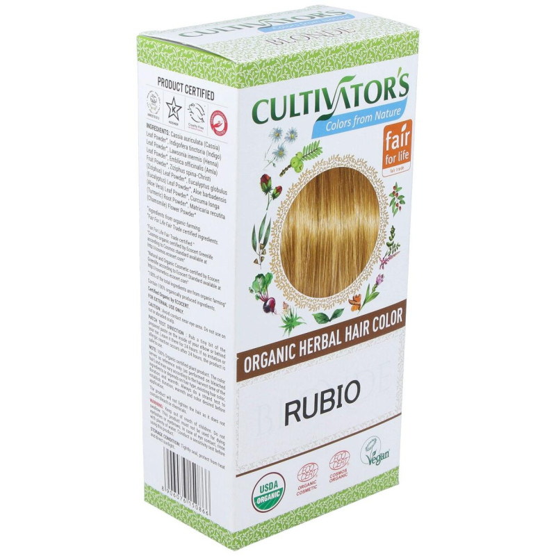 Rubio Tinte Organico 100Gr. Ecocert