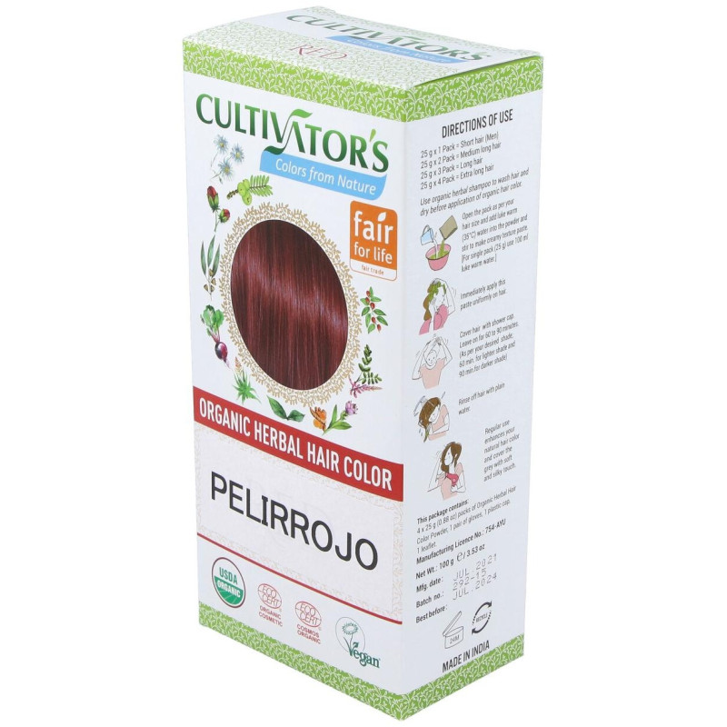 Cultivator'S Pelirrojo Tinte Orgánico 100G