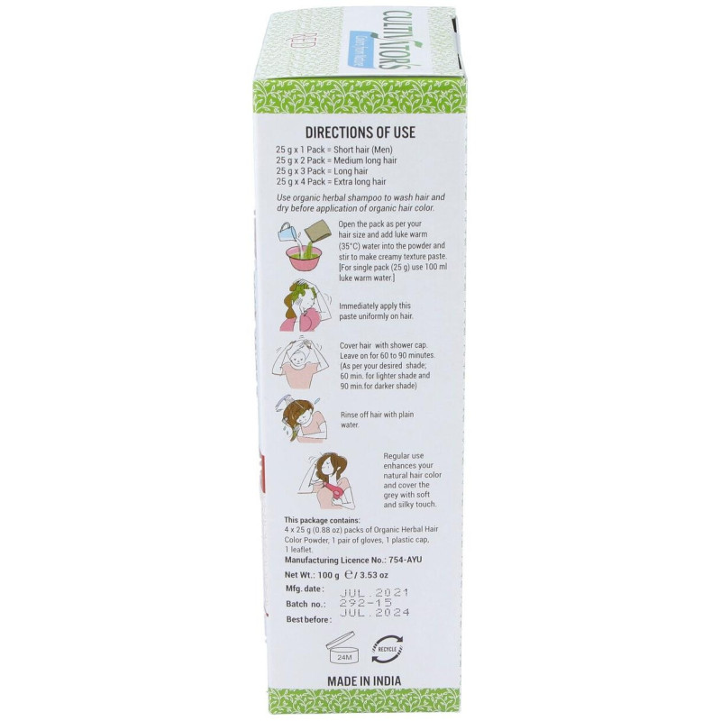 Cultivator'S Pelirrojo Tinte Orgánico 100G