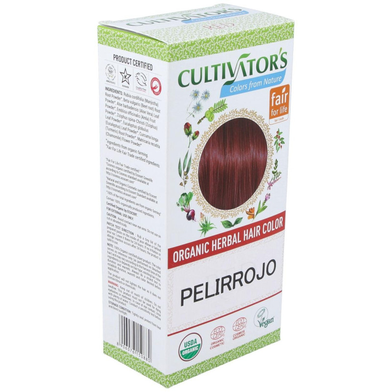 Cultivator'S Pelirrojo Tinte Orgánico 100G