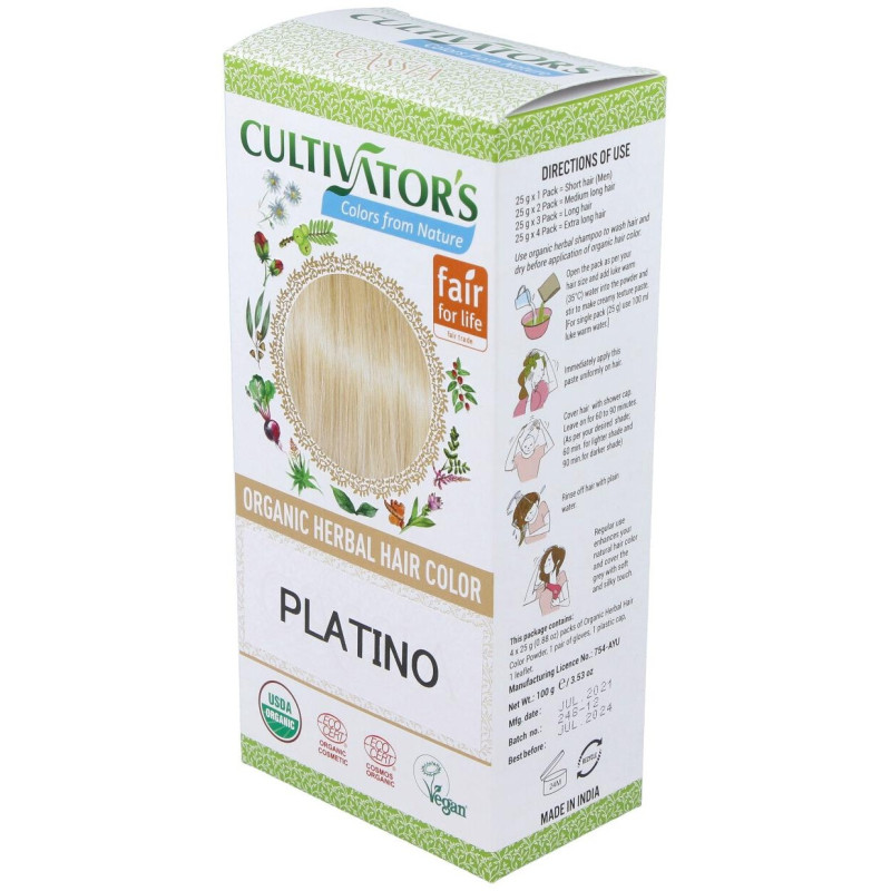 Platino Tinte Organico 100Gr. Ecocert