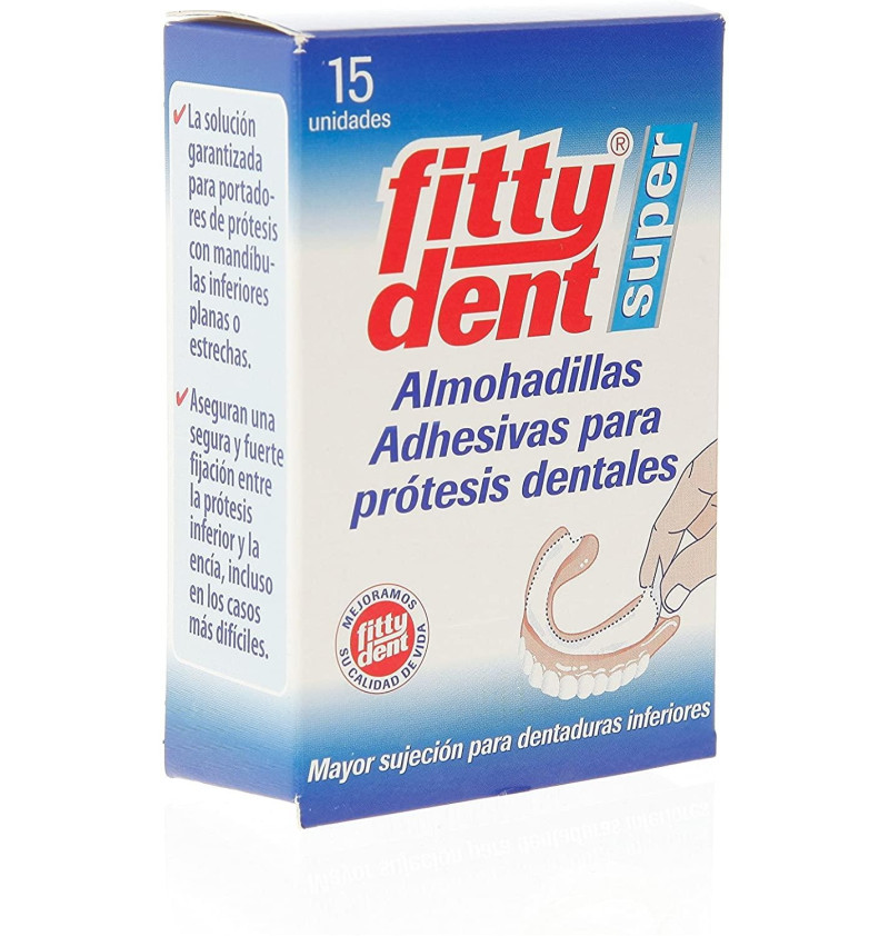 Fittydent Superadh - Almohadillas Adhesivas Protesis (15 U) - Dentaid
