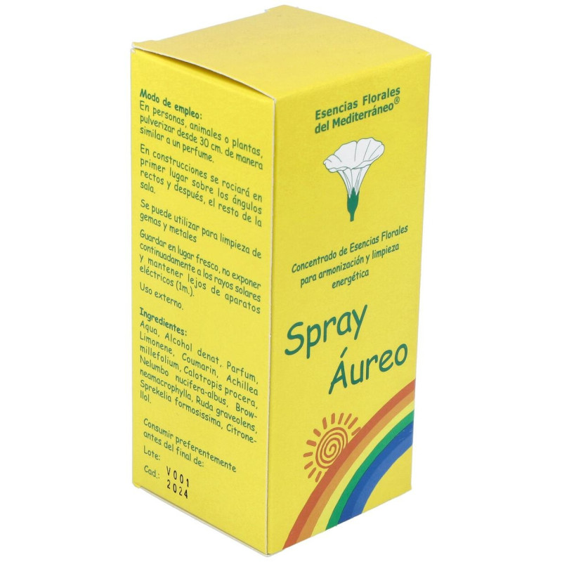 Mediterraneo Sun Spray Aureo 100ml - Esencias Florales Mediterraneo