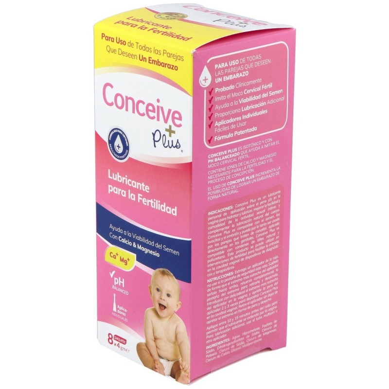 Lubricante Conceive Plus 8 Aplicadores Unidosi