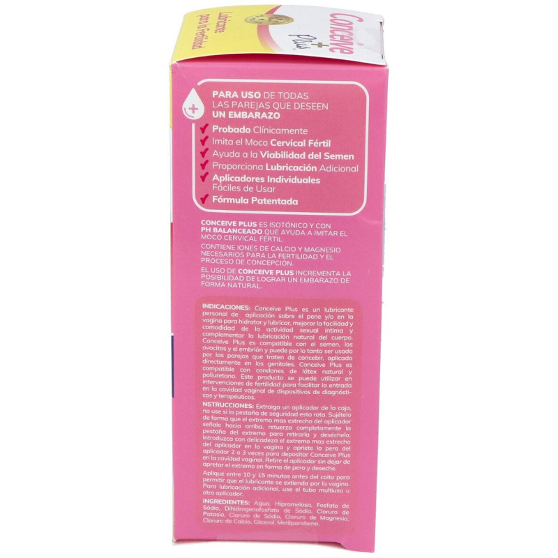 Lubricante Conceive Plus 8 Aplicadores Unidosi