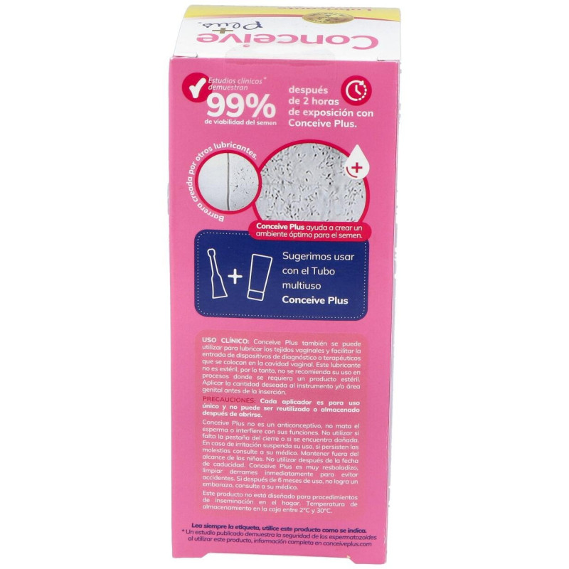 Lubricante Conceive Plus 8 Aplicadores Unidosi