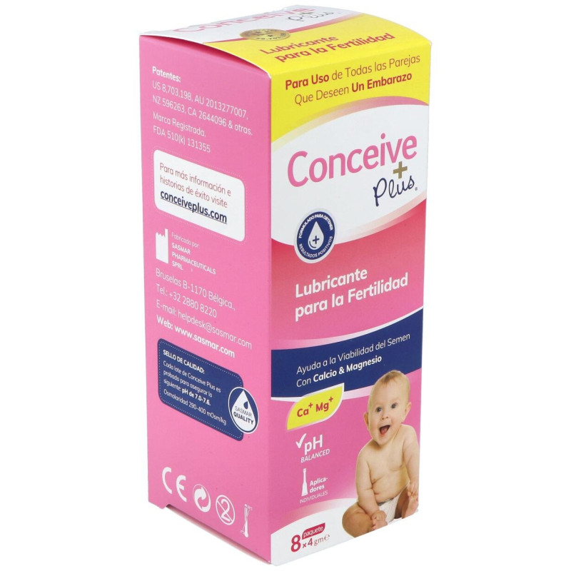 Lubricante Conceive Plus 8 Aplicadores Unidosi