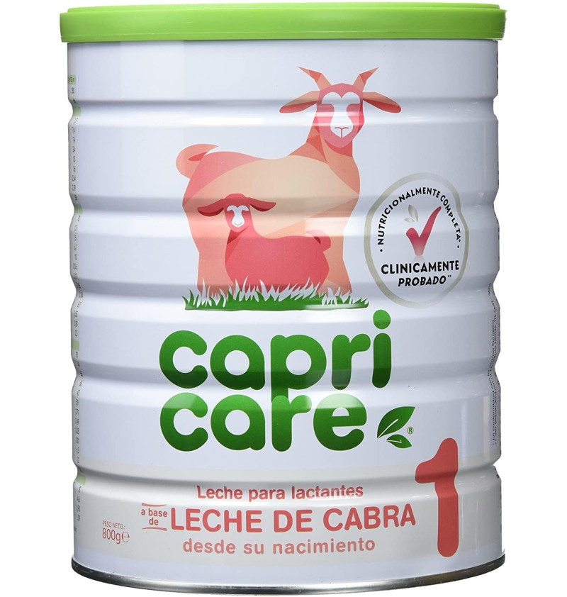 Capricare 1 Preparado Lactantes - Leche de Cabra (1 Envase 800 g) - Bebeinnova