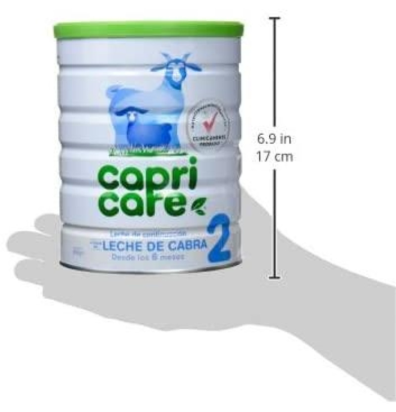 Capricare 2 Preparado Lactantes Desde 6ºmes - Leche de Cabra (1 Envase 800 g) - Bebeinnova