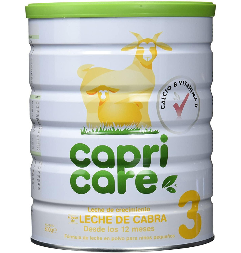 Capricare 3 Leche de Crecimiento Desde 12 Meses - Leche de Cabra (1 Envase 800 g) - Procter&gamble España S.a
