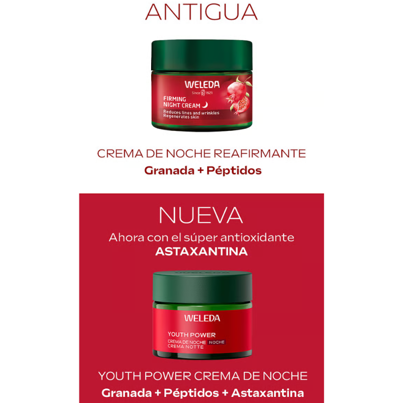 Crema de Noche Reafirmante con Granada, 40 ml. - Weleda
