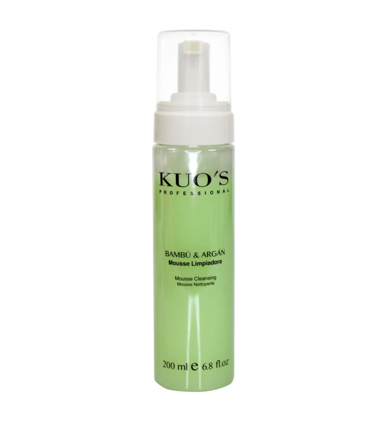 Mousse Limpiadora Bambú y Argán, 200 ml. - Kuo's