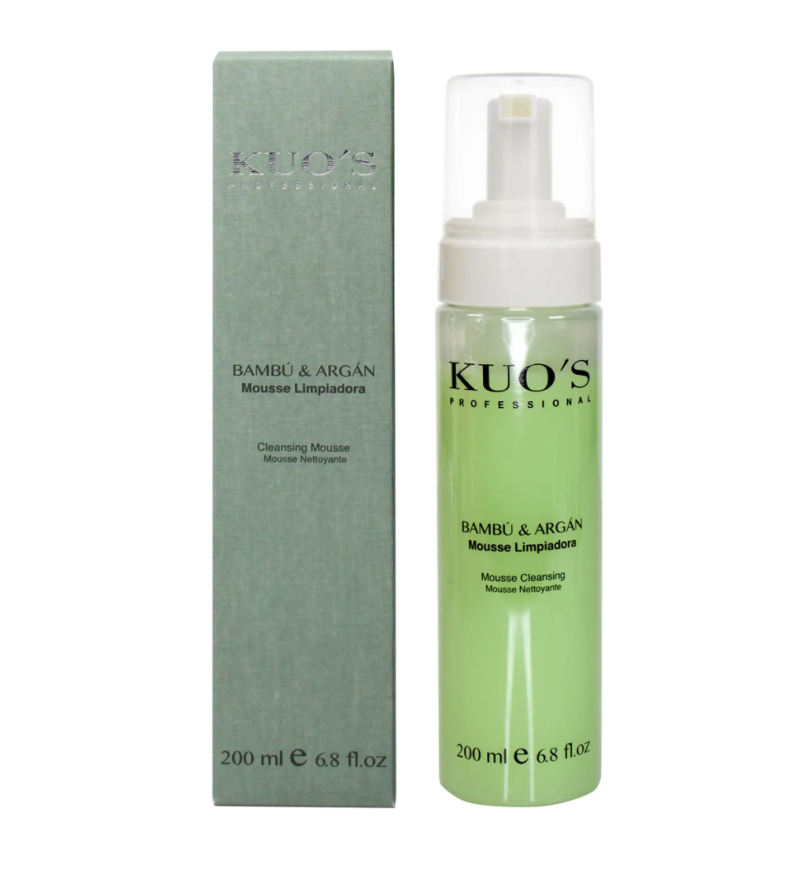 Mousse Limpiadora Bambú y Argán, 200 ml. - Kuo's