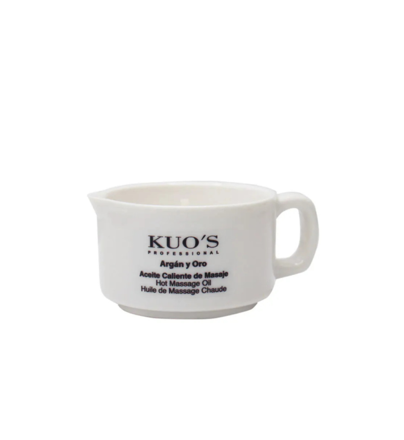 Vela Aceite Caliente De Masaje Argán y Oro, 80 g. - Kuo's