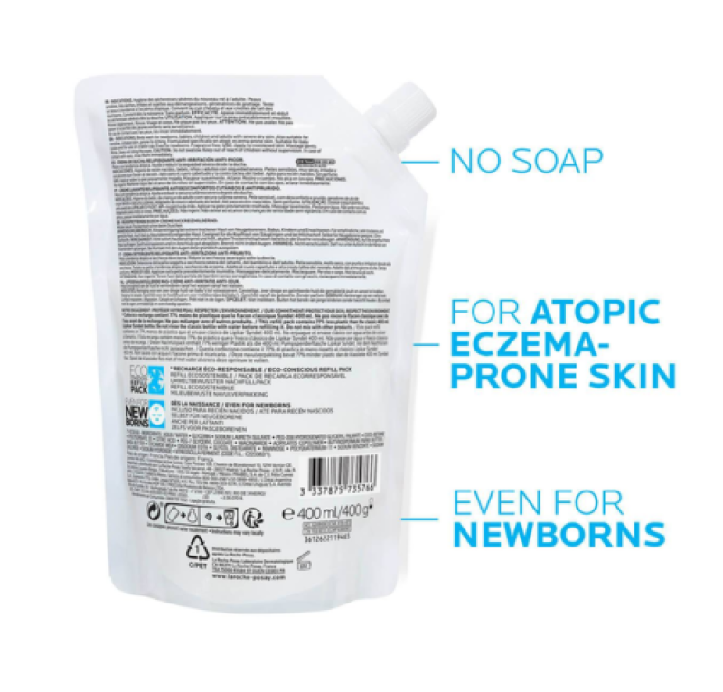  Lipikar Syndet AP+ Recarga Crema de Ducha, 400 ml. - La roche Posay