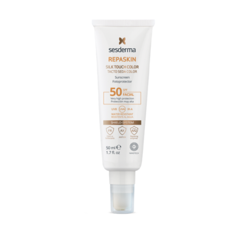 Repaskin Fotoprotector Tacto Seda Color SPF 50+, 50 ml . - Sesderma