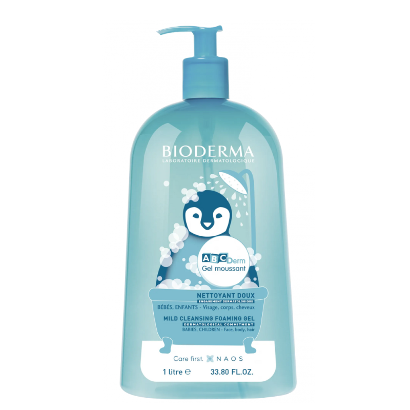 ABCDerm Gel Moussant, 1 L. - Bioderma
