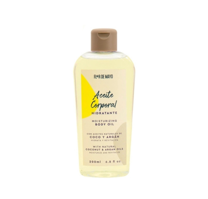 Aceite Hidratante Corporal Coco y Argán, 200 ml. - Flor de Mayo