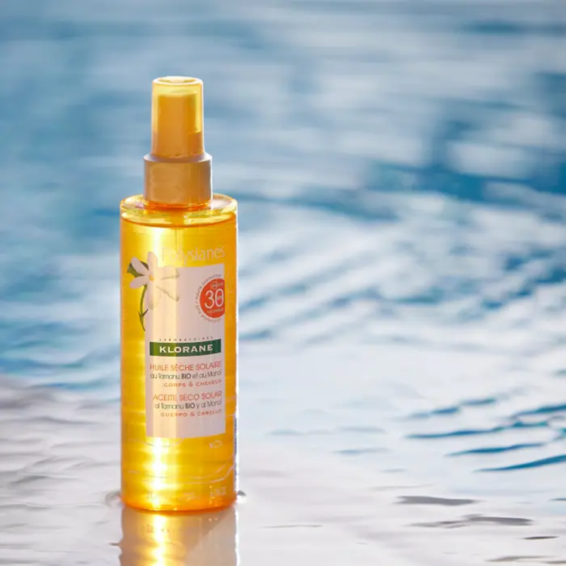 Aceite Solar Seco SPF30, 200 ml. - Klorane