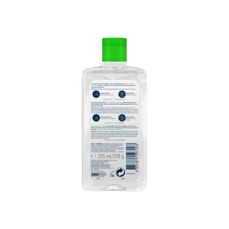 Agua Micelar Hidratante, 296 ml. - CeraVe