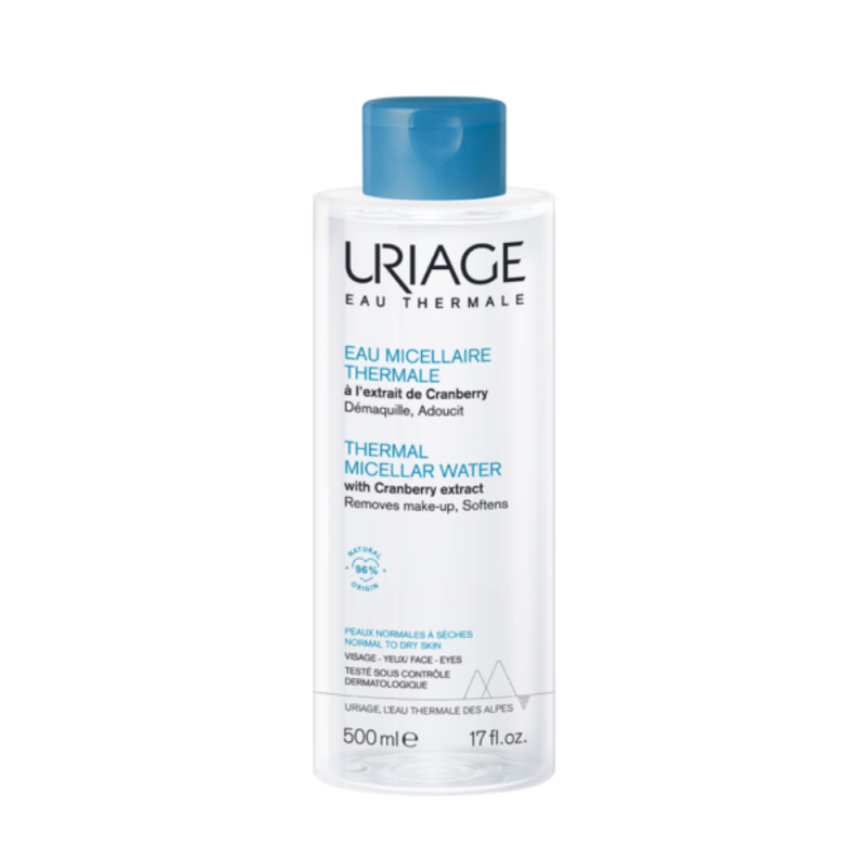 Agua Micelar Terma Pieles Normales a Secas, 500 ml. - Uriage