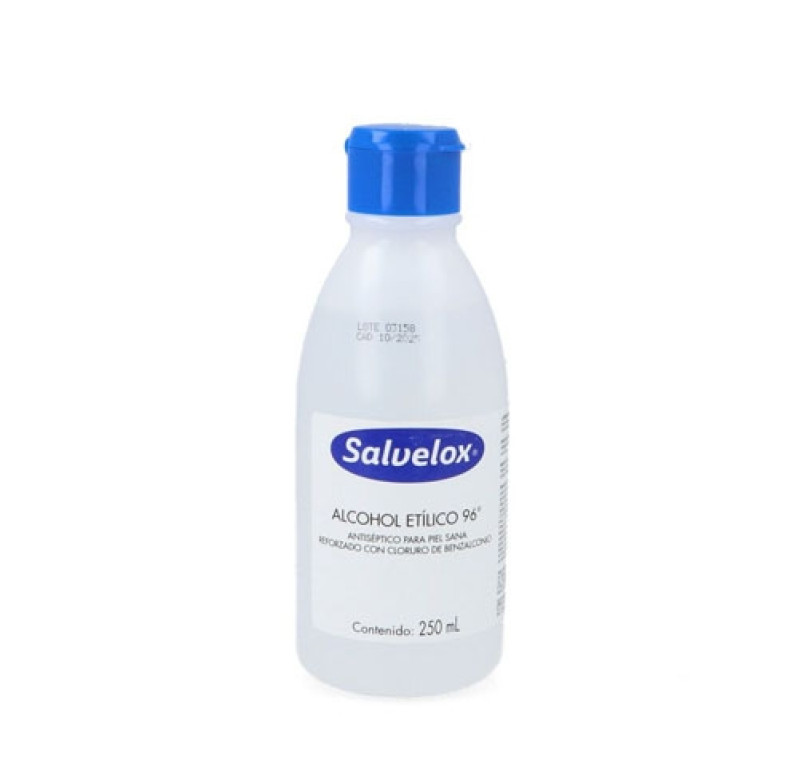 Salvelox Alcohol Etílico 96°, 250 ml.- Orkla