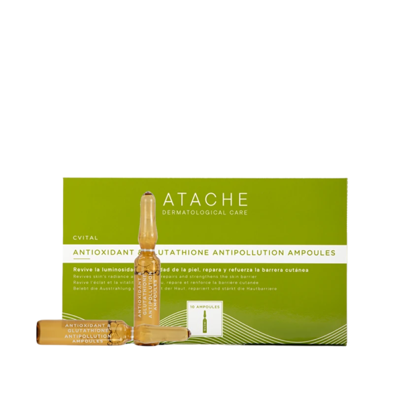 CVital  Ampollas Antioxidant & Glutathione Antipollution, 10 x 2 ml. - Atache