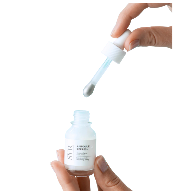 Ampoule Refresh Day Concentrado de Ojos Tonificante y Alisante, 15 ml. - SVR