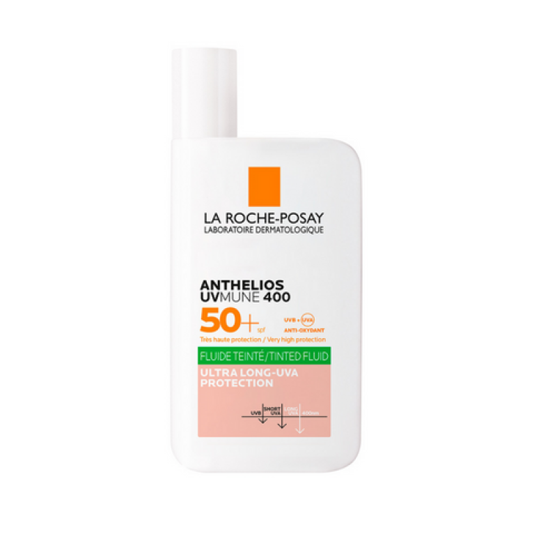 Anthelios UVMUNE 400 SPF50+, Oil Control Fluido Color, 50 ml. - La Roche Posay